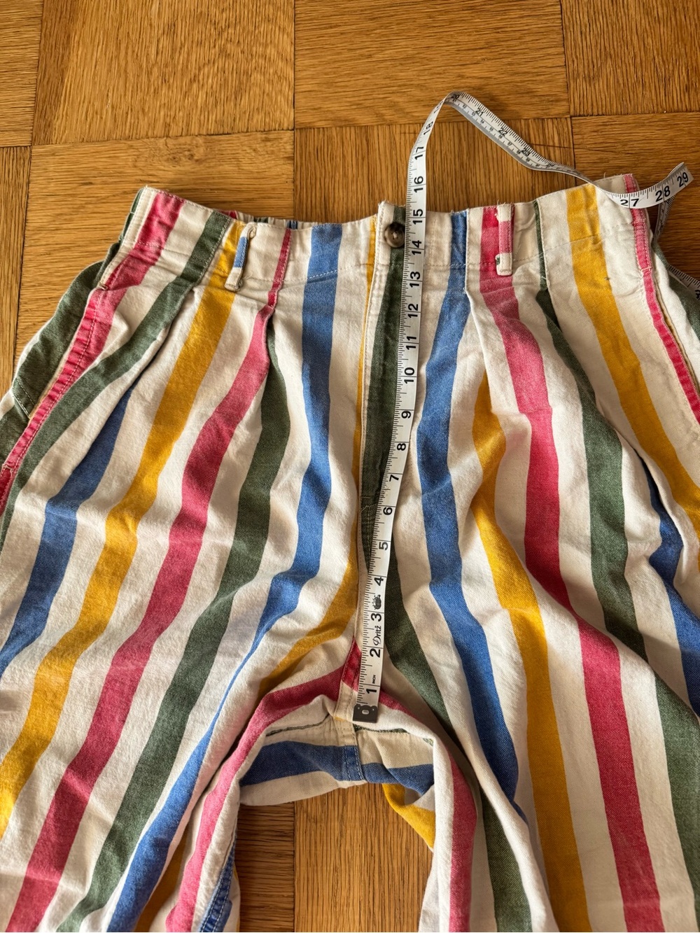 Free People We The Free Ridley Baja Pull On Trouser Natural Striped Large - Picture 11 of 13